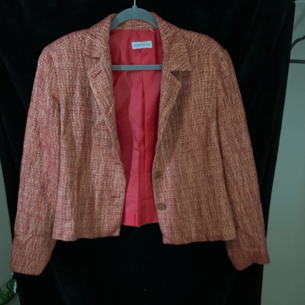 BARRY BRICKEN 2 button Red Blazer size 12